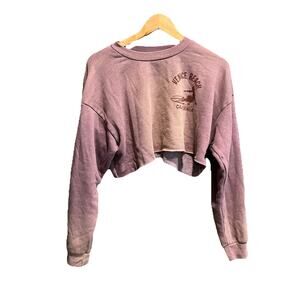 Aviator Nation Purple Crop Top